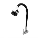 Griferia A Muro Cuello Encauchetado Uso Mixto Doble Chorro