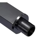 Brazo Ducha Negro Rectangular A Pared - Imagen 4