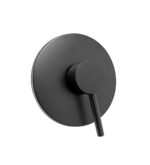 Mezclador De Ducha Monocontrol Redondo Negro