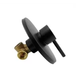 Mezclador De Ducha Monocontrol Redondo Negro - Imagen 2