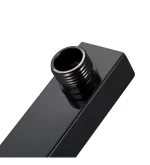 Brazo Ducha Negro Rectangular A Pared - Imagen 3