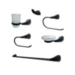 KIT Accesorios Baño 6 Piezas Onix Negro Mate
