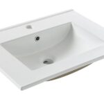 Lavamanos Tipo Mesón Blanco 60 x 40 cm Submontar